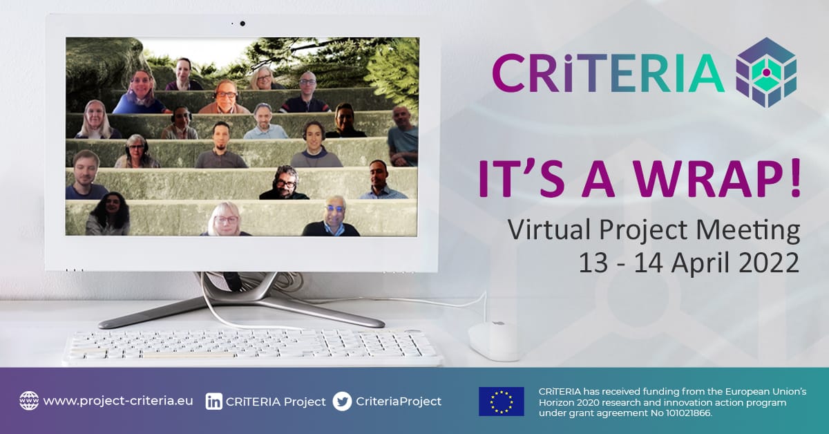 Read more about the article CRiTERIA Virtual Consortium Meeting, 13-14th April, 2022