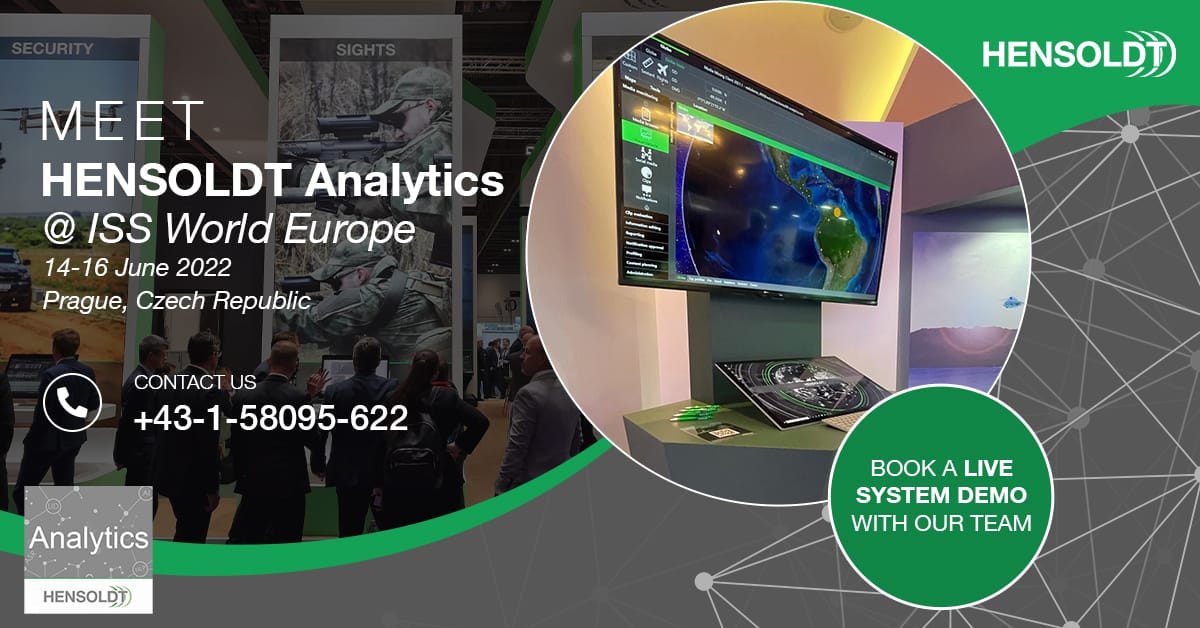 Read more about the article HENSOLDT Analytics at ISS World Europe, 14-16 June, 2022