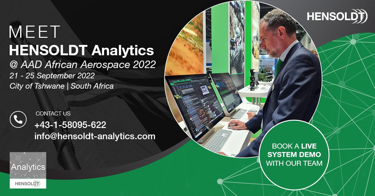 Read more about the article HENSOLDT Analytics at Africa Aerospace and Defence (AAD) 2022, 21 – 25 September 2022
