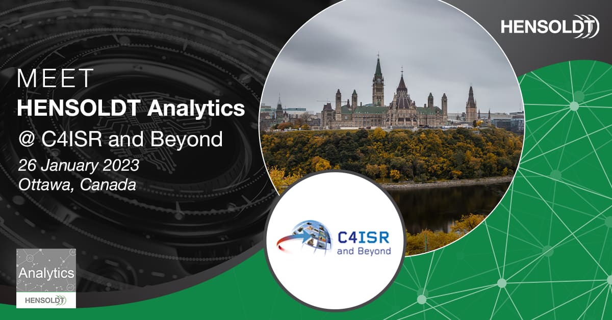 Read more about the article HENSOLDT Analytics Attends C4ISR and Beyond, 26 January in Ottawa