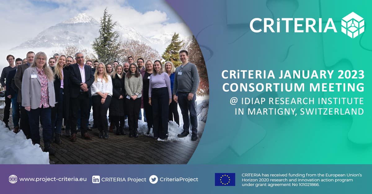 Read more about the article CRiTERIA Consortium Meeting at Idiap Research Institute, January 18-19, in Martigny, Switzerland