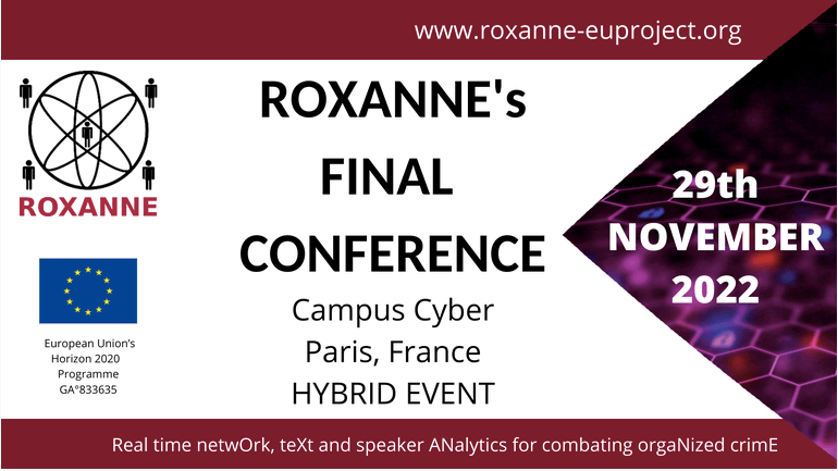 Read more about the article Join the ROXANNE Project Final Conference | 29 November  2022, Paris