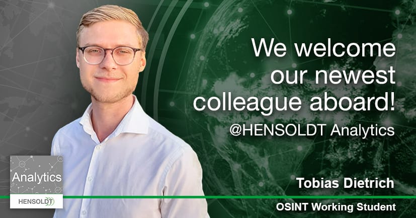 Tobias Dietrich Joins HENSOLDT Analytics Team in Vienna